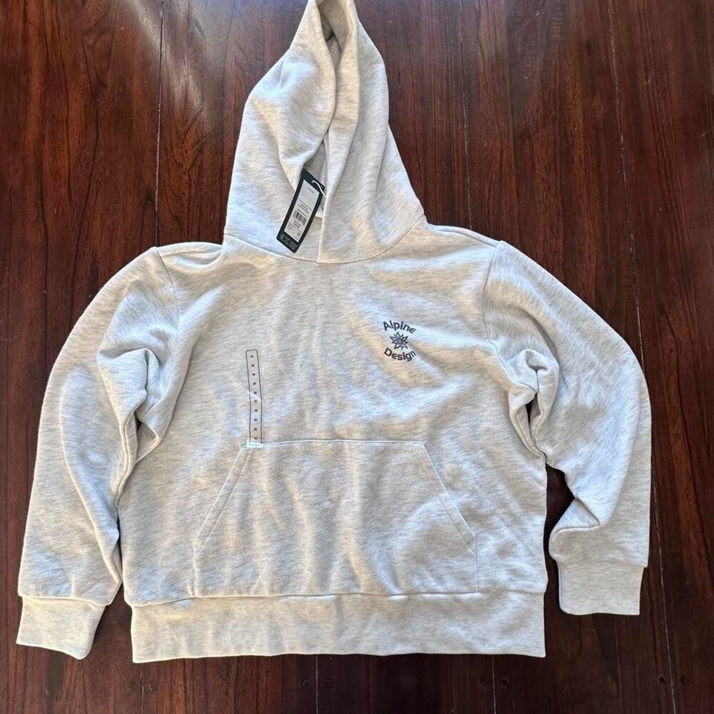 Alpine-design Men's Grey Hoodie